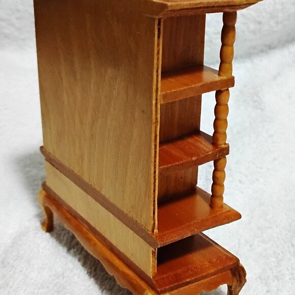 Miniature Wooden Hutch Dollhouse Cabinet Dining Furniture Scale 1:12 Style 2 - Picture 7 of 11